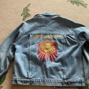 Cirque du Soleil Denim Jacket with Sunburst Design